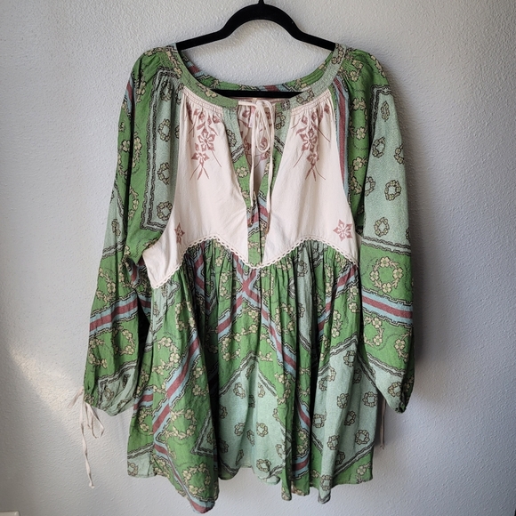 Free People Dresses & Skirts - Free People Day Dreaming Boho Embroidered Mini Dress, Small, Color Lake Combo